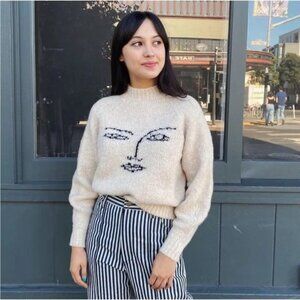 Paloma Wool Piero Abstract Face Sweater